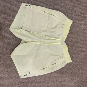 Light Yellow Athletic Shorts